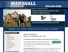 Tablet Screenshot of marshallinsuranceagency.com